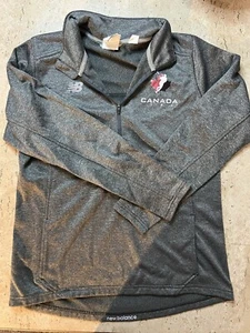 Sudadera New Balance Team Canada para mujer de lacrosse 1/4 cremallera talla grande  - Imagen 1 de 7