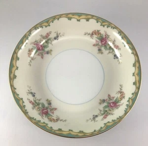 Tazón de sopa cupé Noritake INGRAM AÑOS 30 7 1/2 pulgadas rosa aerosoles verde turquesa bronceado dorado - Imagen 1 de 6