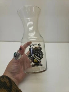 Sigma Nu Glass Wine Decanter, Sigma Nu Barware, Sigma Nu Glassware Sigma Nu Wine - Picture 1 of 6