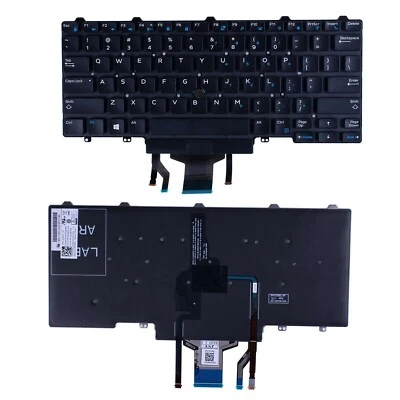 BESTPARTS New Backlit Keyboard for Dell Latitude E5450 E5480 E5470 E7450 E7470 0D19TR USK