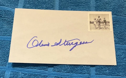 AUTOGRAPH OLIVE STURGESS THE RAVEN VINCENT PRICE MA PA KETTLE  INDEX CARD HORROR Cover
