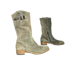 bottes NERO GIARDINI en daim gris pointure 40 EUR - Imagen 1 de 6