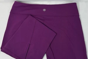 Pantalone Athleta Magenta Ananda Capri gamba svasata taglia media alto pull on elasticizzato - Foto 1 di 7