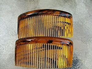 Set of 2 Rounded Back Hair Combs 3 3/8" by Good Hair Days USA your Color Choice