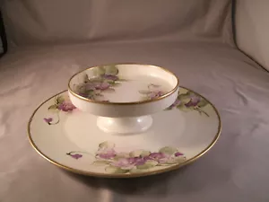 Vintage Hand Painted Nippon Two Tiered Serving Plate - Picture 1 of 6