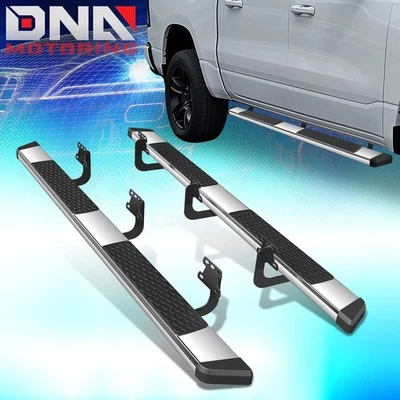 For 2019-2022 Ram 1500 Crew Cab 5.5" OD Side Step Nerf Bar Running Board Chrome - Image 1 of 4