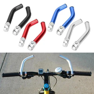Pair Alloy Bicycle Handlebar End Grips 22.2mm MTB Mountain Bike Handle Bar Ends - Picture 1 of 16