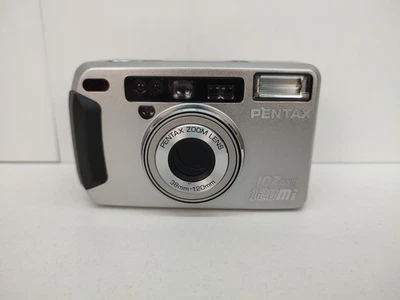 Vintage Pentax IQZoom 120Mi 35mm Film Point & Shoot Camera 38-120mm AF Flash - Image 1 of 4