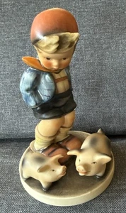 Vintage Goebel W. Germany Hummel 66 Farm Boy With Pigs - Picture 1 of 8