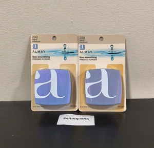 Almay Line Smoothing Pressed Powder LIGHT MEDIUM  #200 New  x2 - Picture 1 of 5