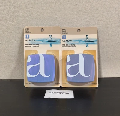 Almay Line Smoothing Pressed Powder LIGHT MEDIUM  #200 New  x2 - Image 1 of 4