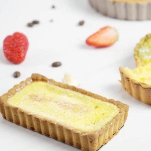 2 Pcs Egg Tart Tray Pizza Trays Small Baking Dish Live Bottom Cake Molds - Picture 1 of 11