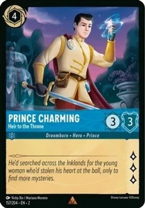 x1 Prince Charming - Heir to the Throne - 157/204 - Rare - Cold Foil Lorcana DLC - Picture 1 of 1