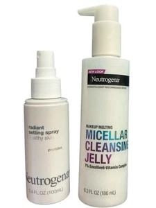 (2) NEUTROGENA Repair Facial Prep Cleanser and Radiant Setting Spray - Picture 1 of 4
