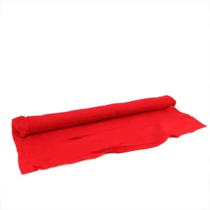 CC Christmas Decor 96" x 36" Red Artificial Powder Snow Christmas Drape Cover - Imagen 1 de 1