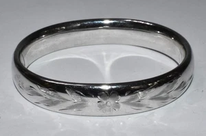 Brazalete Carl-Art vintage años 40 con broche de plata de ley - chapado en platino rodio  - Imagen 1 de 6