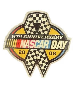 2008 5th Anniversary NASCAR DAY Hat Jacket Lapel Pin - Picture 1 of 6