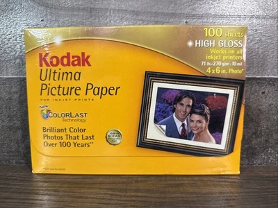 Kodak / Ultima Photo Picture Paper / 100 Sheet / High Gloss / 4 x 6 - Image 1 of 2