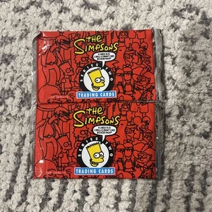 2 paquetes de láminas SkyBox sellados de colección de los años 90 de Los Simpson - SkyCaps, serie dos ¡RARO! - Imagen 1 de 2
