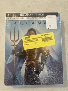 Aquaman 4K Ultra HD Blu-Ray Digital Steelbook Sealed New Unopened - Picture 1 of 3