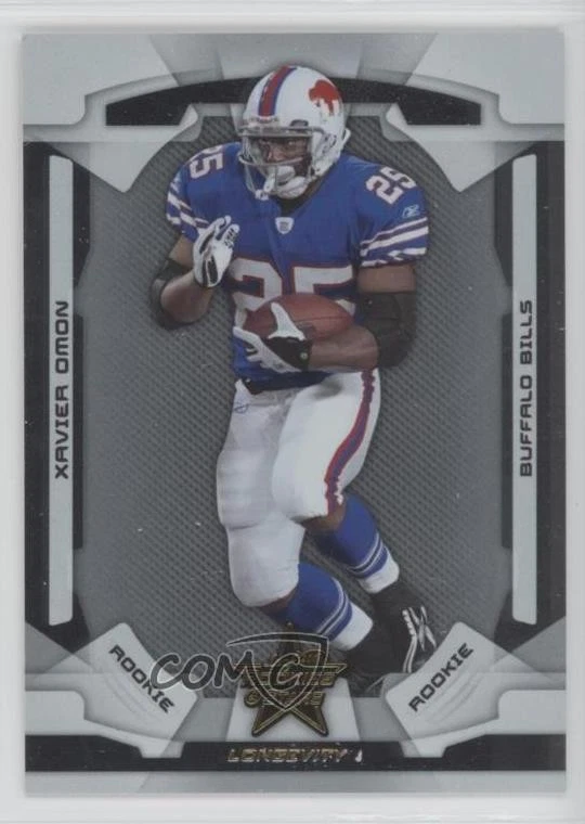 2008 Leaf Rookies & Stars Longevity Rookie /999 Xavier Omon #188 RC - Image 1 of 2