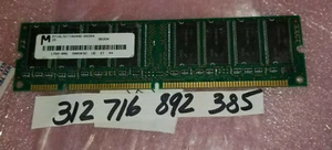 128MB SDRAM PC SD SYCH PC66 66 168PIN DUAL RANK 8X8 2RX8 NON-ECC 16CHIPS - Picture 1 of 1