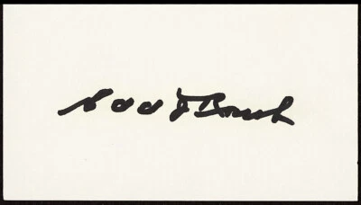 *Edd Roush Signed Autographed Index Card PSA/DNA* - Image 1 of 2