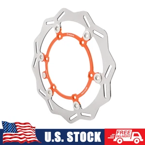 CNC Front Brake Disc Wave Floating For KTM 125-500 XCF SXF EXCF TPi 6D 1994-2024 - Foto 1 di 9