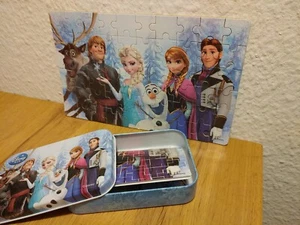 Puzzle Frozen Anna Elsa in Relief Metallbox 60 Teile  Blitzversand  zu Nikolaus? - Bild 1 von 8