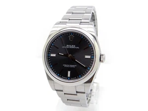 2019 Rolex Steel Oyster Perpetual Grey Rhodium Dial Automatic 39mm Watch 114300 - Picture 1 of 8