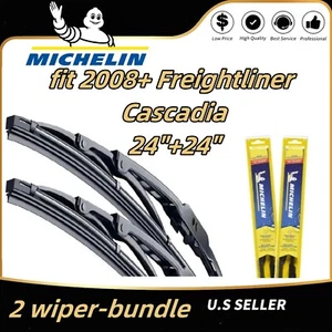 2-Pack Super-Premium Wipers fit 2008+ Freightliner Cascadia - 16240x2 Michelin - Picture 1 of 11