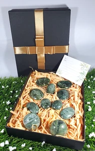 11 Pcs Natural Polished Spa Stone Nephrite Jade 100% Original - Picture 1 of 10