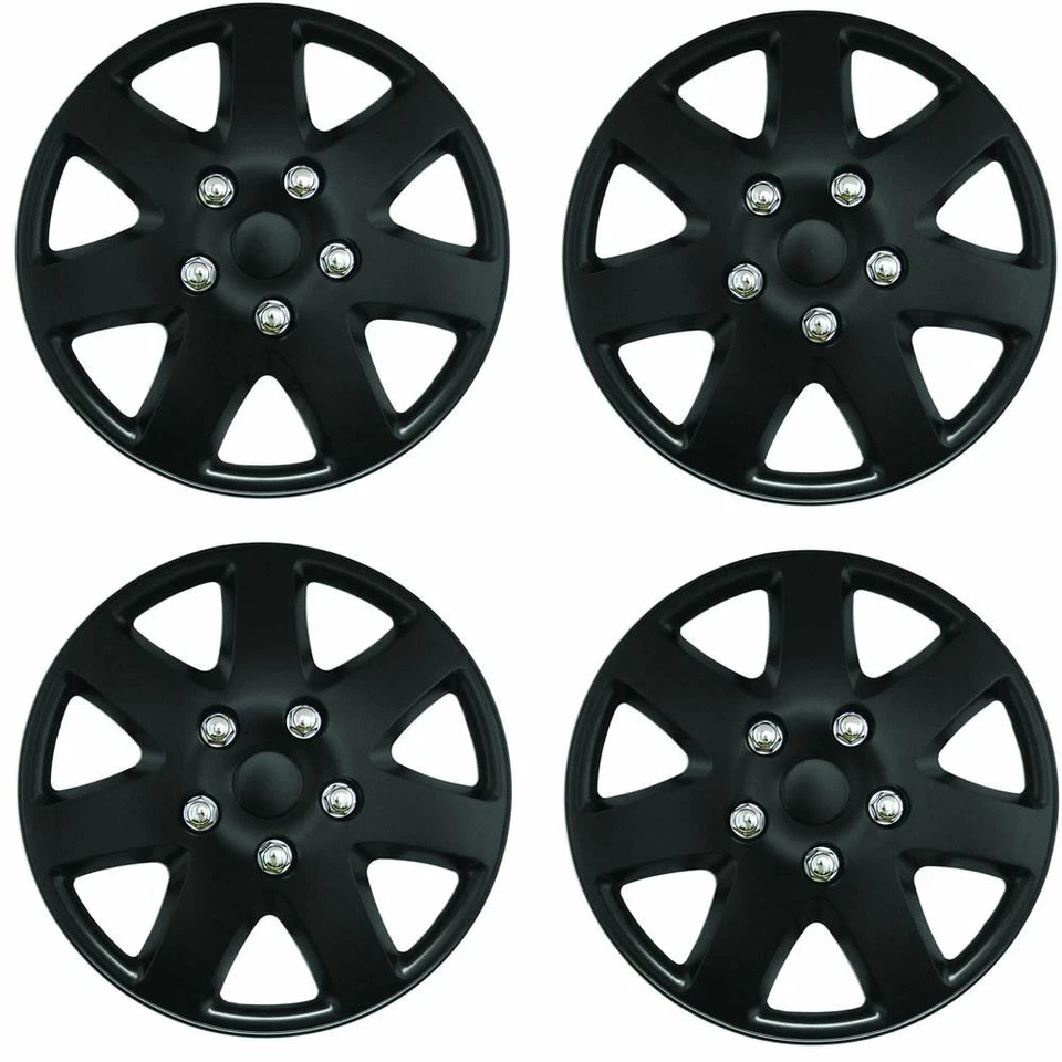 HYUNDAI i30 Tempest 15" Inch Car Wheel Trims Hub Caps Plastic Covers Black - Image 1 of 1