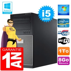 PC Tour DELL 7010 Core I5-2400 Ram 8Go Disque 1 To Graveur DVD Wifi W7 - Photo 1/1