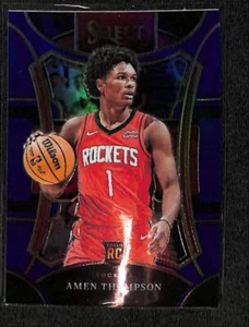 Amen Thompson 2023-24 Panini Select Blue Prizm RC Houston Rockets #322 - Picture 1 of 2