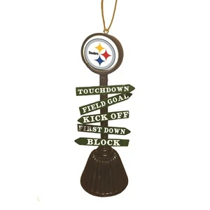 NFL Pittsburgh Steelers Fan Crossing Light Up Ornament, NEW - Picture 1 of 1