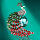 Retro Red Rhinestone Peacock Brooch Pins For Women Brooches Jewelry Accessori -m