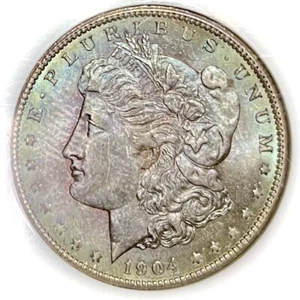 Morgan Silver Dollar 1904 O NGC MS 64 Uncirculated 90% Silver $1 Coin - Picture 1 of 12
