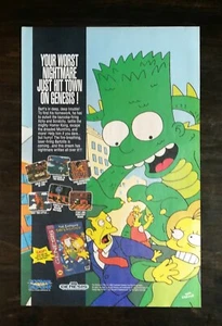 Videojuego Los Simpson Sega Genesis 1993 página completa anuncio a color original - Imagen 1 de 1