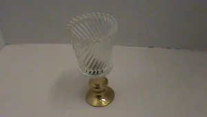 Vintage CLEAR SWIRLED W/BEADS CUP, ONLY ONE, Z32 - Picture 1 of 5
