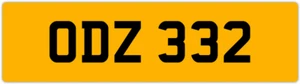 ODZ 332 O 3x3 DATELESS PRIVATE NUMBER PLATE OLLY OWEN OSCAR OLY OL OLIVIA ORLA - Picture 1 of 1