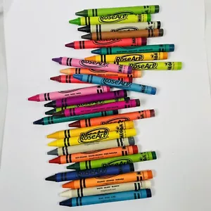 RoseArt Mega Crayons Bonus 27 Bright Color Discontinued Rose Art 40094UA - Picture 1 of 6