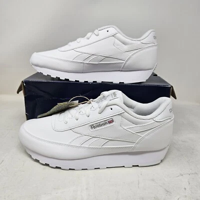 Zapatos de trabajo deportivos cómodos blancos renacentistas Reebok CL para mujer / V66942 / talla 10,5 Foto 1 de 4