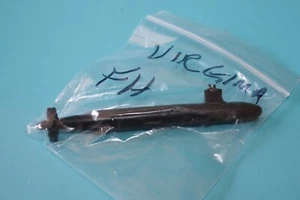 Virginia Class FULL HULL Attack Submarine waterline 1250 scale. painted metal. - Picture 1 of 5
