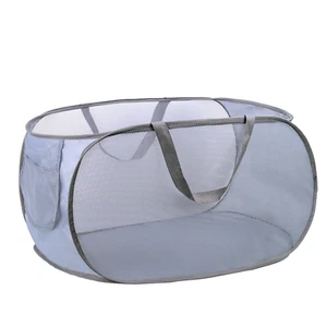 Foldable Laundry Basket Pop up Laundry Hamper Collapsible Mesh Dirty Clothes ... - Picture 1 of 12