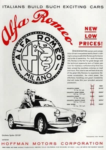 1961 Alfa Romeo Giulietta Spider Original Ad - Picture 1 of 1