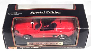MAISTO 1:18 SCALE MUSTANG MACH III CONCEPT CAR DIE CAST MODEL - Picture 1 of 7