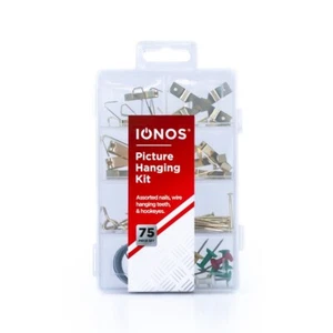Bilderaufhängeset 75-teilig - verschiedene Nägel, Haken, Draht - einfache Einrichtung Hardware - Bild 1 von 3