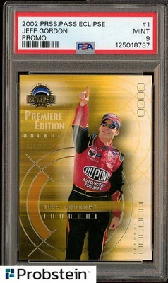 2002 Press Pass Eclipse Promo Racing #1 Jeff Gordon PSA 9 MINT POP 1 - Image 1 of 3