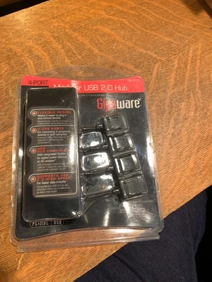 GigaWare USB 2.0 Hub 4-port 26-211 - Image 1 of 3